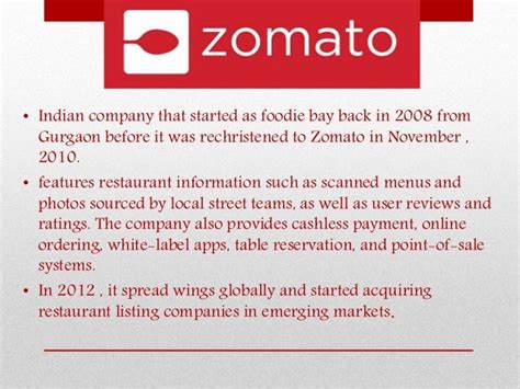 all about zomato.